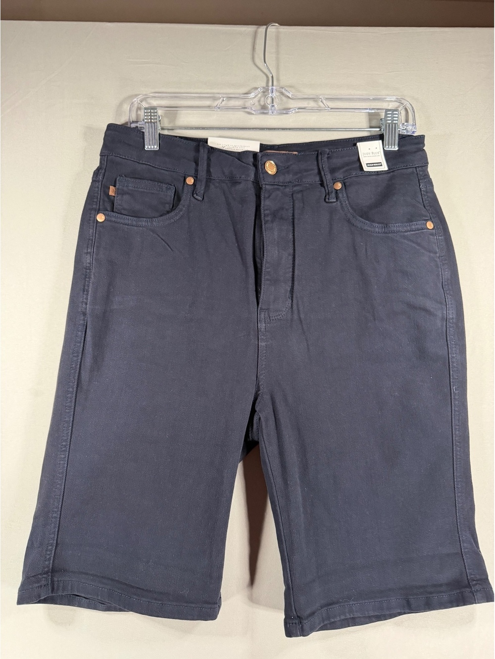 Judy Blue High Waist Navy Denim Shorts XL NWT